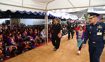 สมเด็จพระเทพรัตนราชสุดาฯ สยามบรมราชกุมารี เสด็จทรงปฏิบัติพระราชกรณียกิจ ณ โรงเรียน ตชด.เทคนิคดุสิต