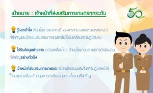 โครงการสื่อสารภายในองค์กร “2560 ปีแห่งการปฏิบัติงานส่งเสริมการเกษตรเชิงรุก”