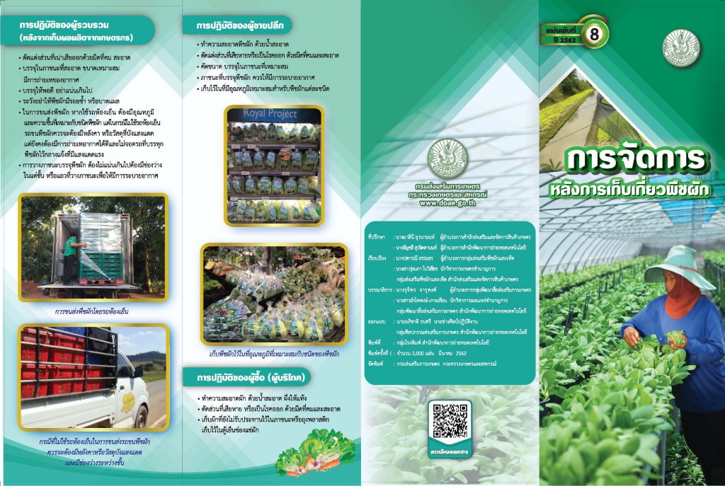 การจัดการหลังการเก็บเกี่ยวพืชผัก