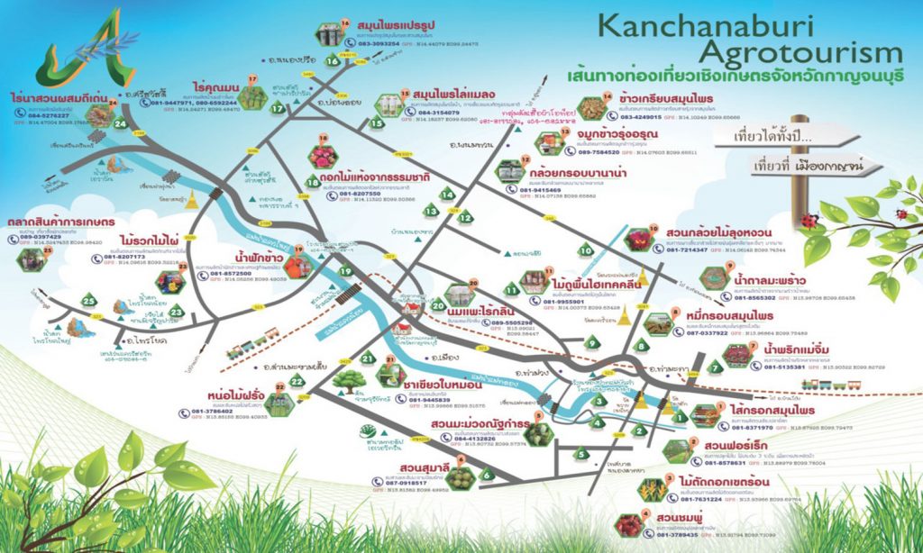 02. เส้นทางท่องเที่ยวเชิงเกษตรจังหวัดกาญจนบุรี