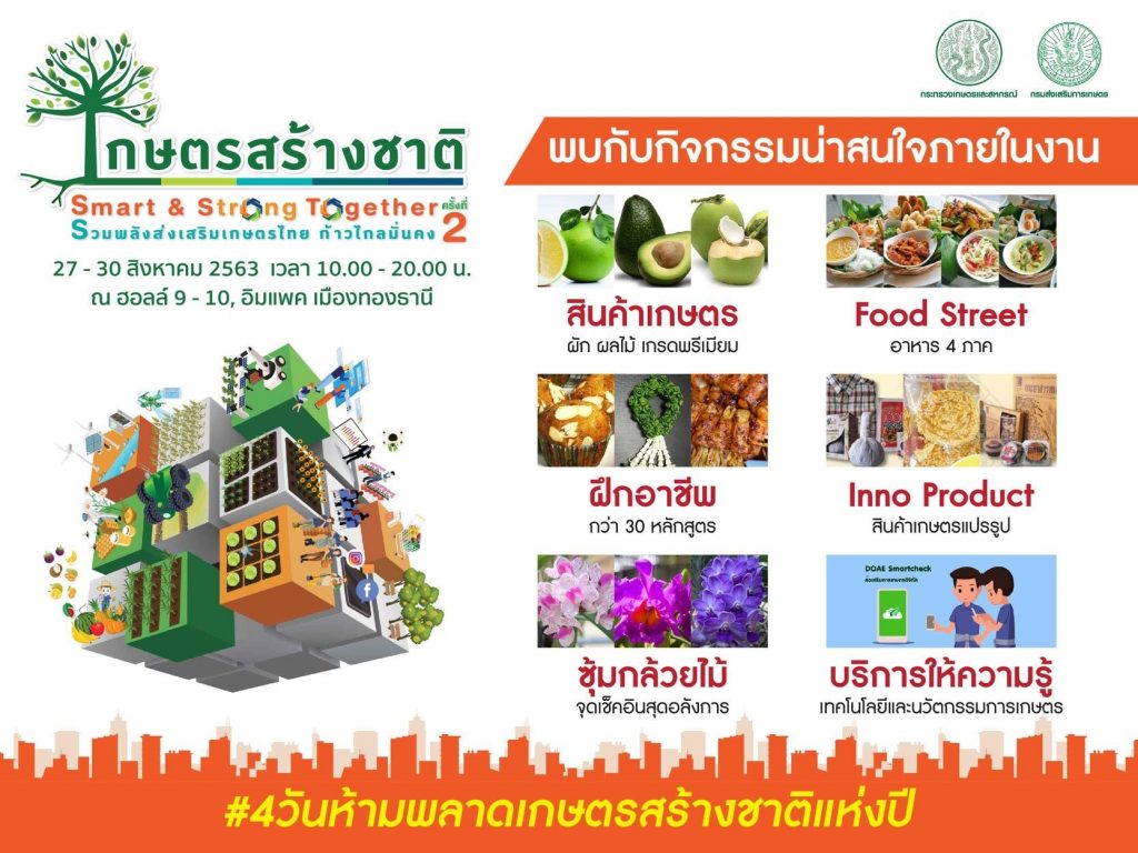 กิจกรรมที่น่าสนใจภายในงานเกษตรสร้างชาติ 2