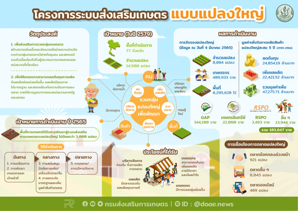 โครงการระบบส่งเสริมเกษตร แบบแปลงใหญ่