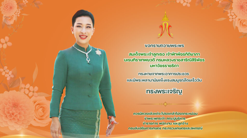 ขอกราบถวายพระพรสมเด็จพระเจ้าลูกเธอ เจ้าฟ้าพัชรกิติยาภาฯ