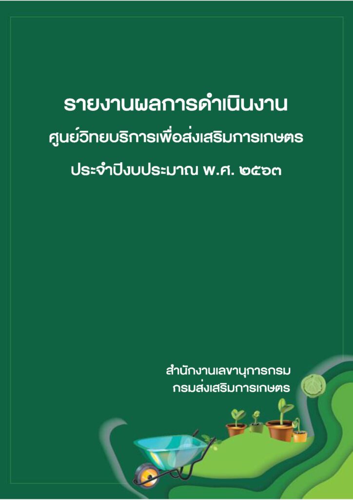 รายงานผลการดำเนินงาน ประจำปี 2563