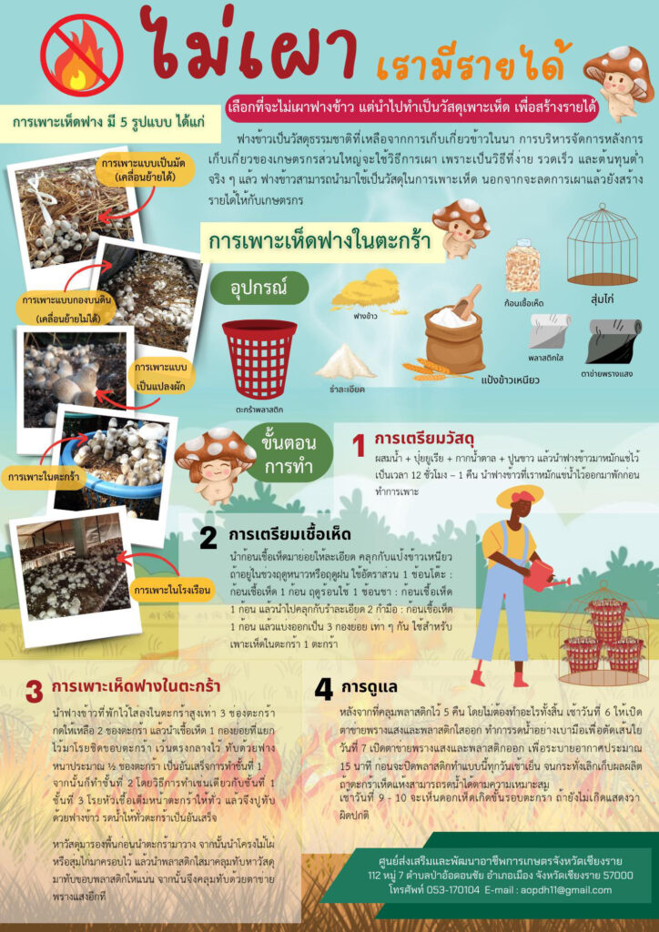ไม่เผา เรามีรายได้ ไม่เผา เรามีรายได้