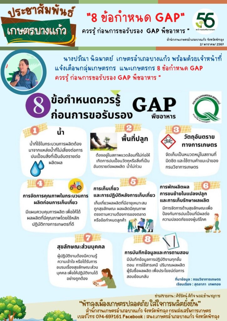 8 ข้อกำหนด GAP