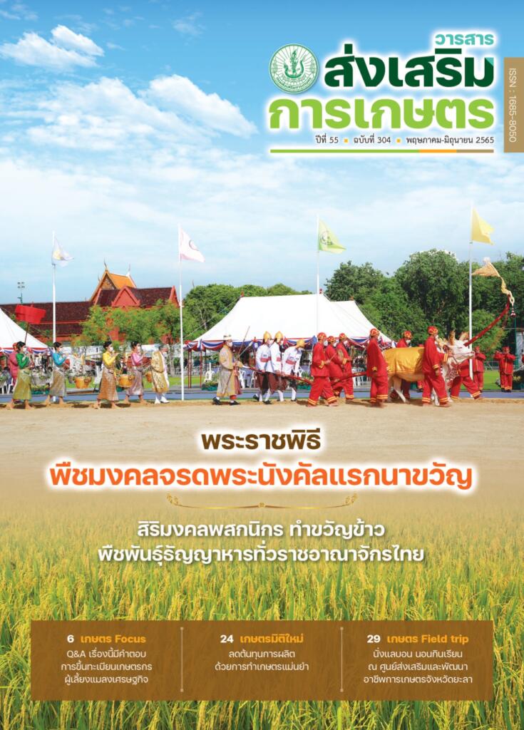 วารสารส่งเสริมการเกษตร ปีที่ 55 ฉบับที่ 304 (พฤษภาคม – มิถุนายน 2565)