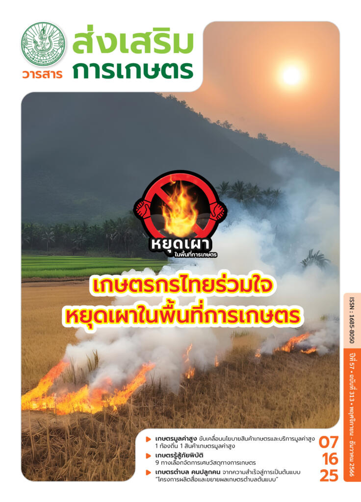 วารสารส่งเสริมการเกษตร ปีที่ 57 ฉบับที่ 313 (พฤศจิกายน – ธันวาคม 2566)