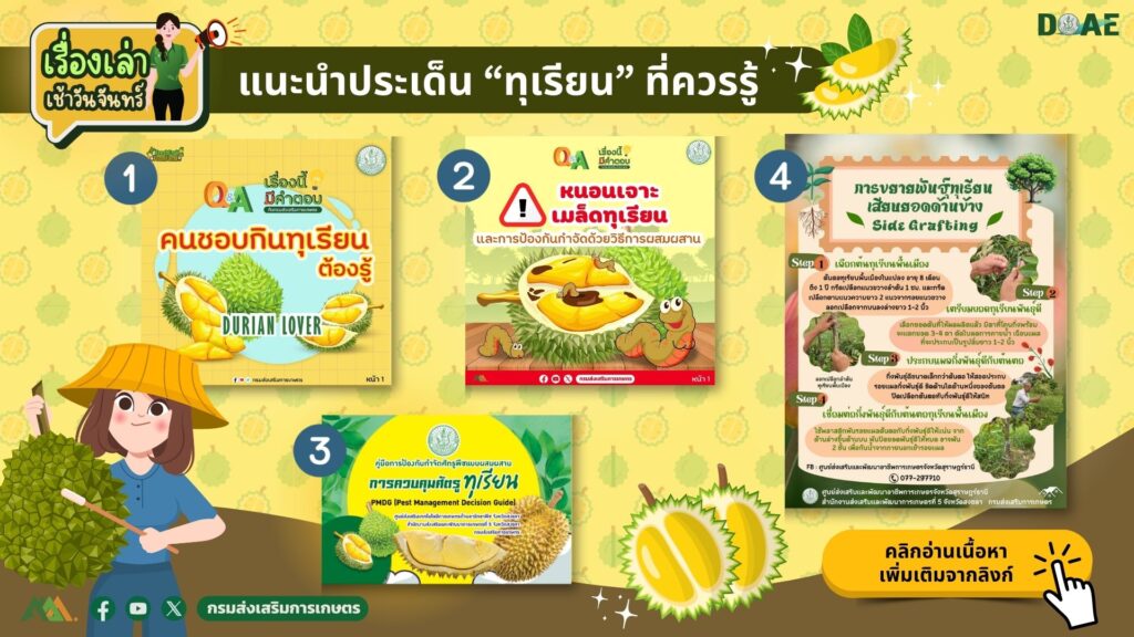 เรื่องเล่าเช้าวันจันทร์ ชวนอ่านเรื่องราวเกี่ยวกับ "ทุเรียน"