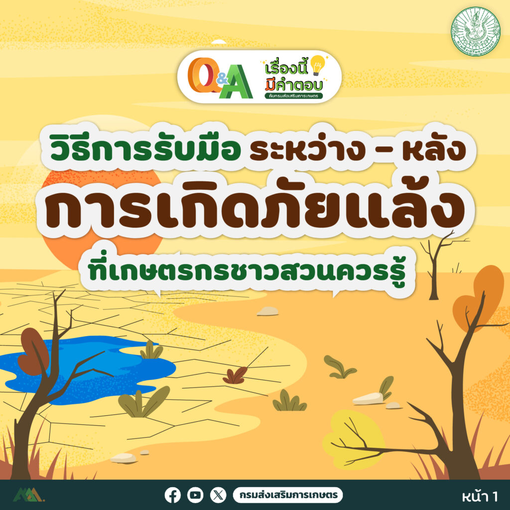 48.วิธีการรับมือ ระหว่าง – หลัง การเกิดภัยแล้ง