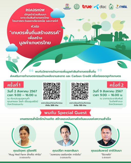 เชิญชวนเกษตรกรสมัครโครงการ "คัดเลือกเกษตรกรสำนึกรักบ้านเกิด ประจำปี พ.ศ.2567"