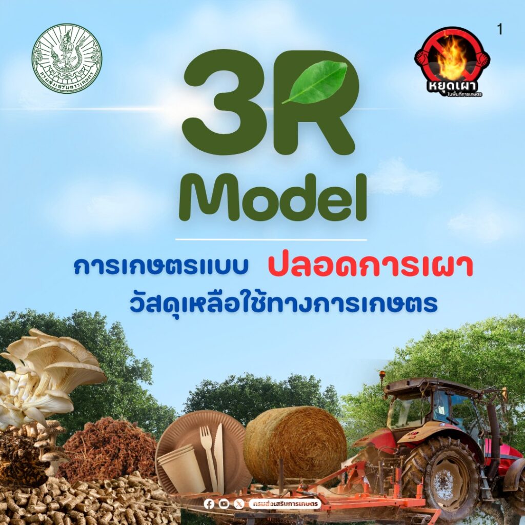 ลดต้นทุนการผลิตและสร้างรายได้ให้เกษตรกรด้วย "3R Model" ลดต้นทุนการผลิตและสร้างรายได้ให้เกษตรกรด้วย "3R Model"
