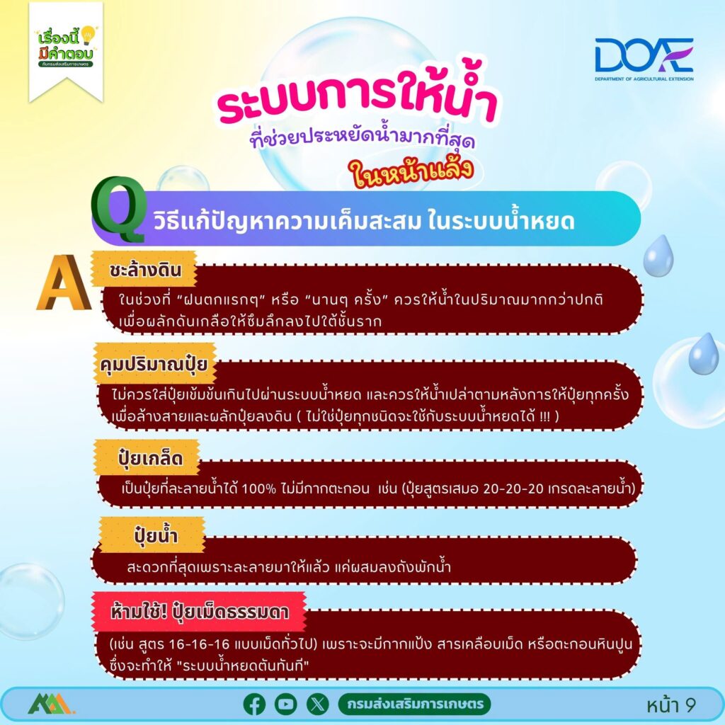 ระบบการให้น้ำ ที่ช่วยประหยัดน้ำมากที่สุดในหน้าแล้ง ระบบการให้น้ำ ที่ช่วยประหยัดน้ำมากที่สุดในหน้าแล้ง