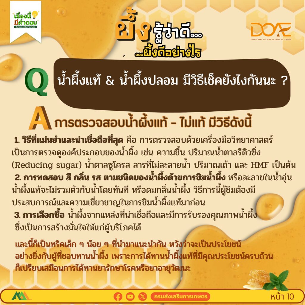 ผึ้งรู้ว่าดี…ผึ้งดีอย่างไร